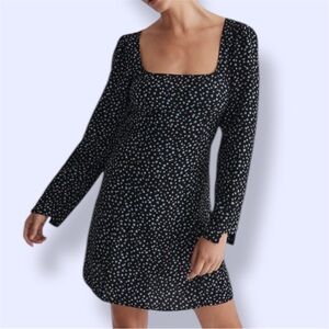 Madewell NWT Seamed Long-Sleeve Mini Dress in Ditsy Floral